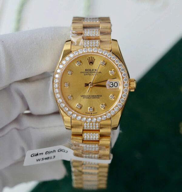 Rolex DateJust Women's Watch Gold Dial