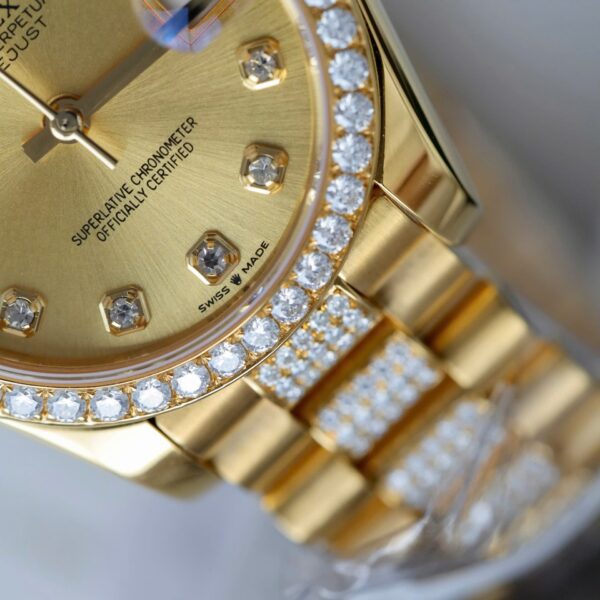 Rolex DateJust Women's Watch Gold Dial - Image 5