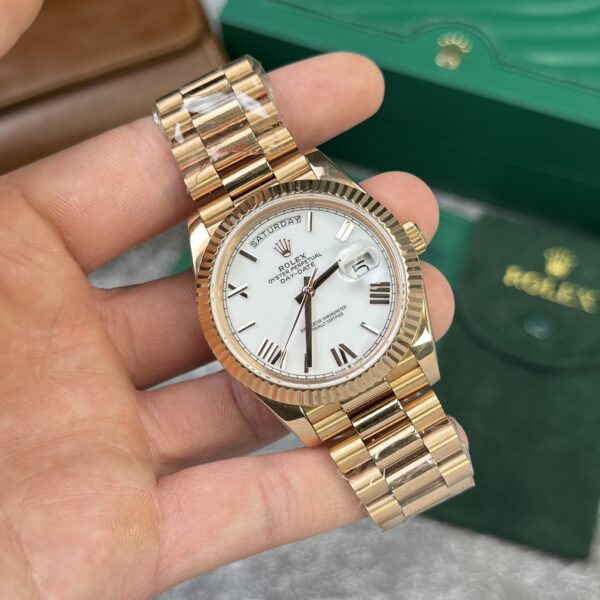 Rolex Day-Date 228235 Yellow Gold White Dial 40mm
