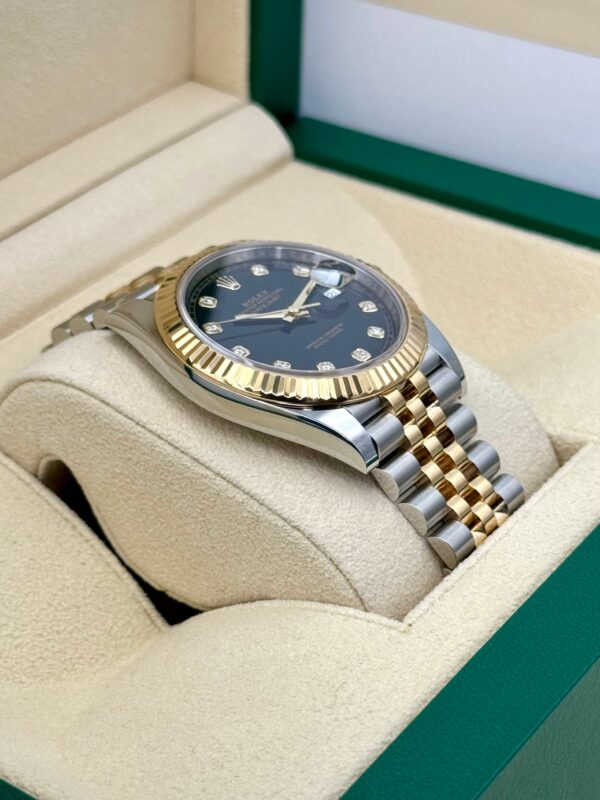 Rolex Datejust 41mm 126333 Two-Tone Jubilee Black Diamond Dial - Image 4