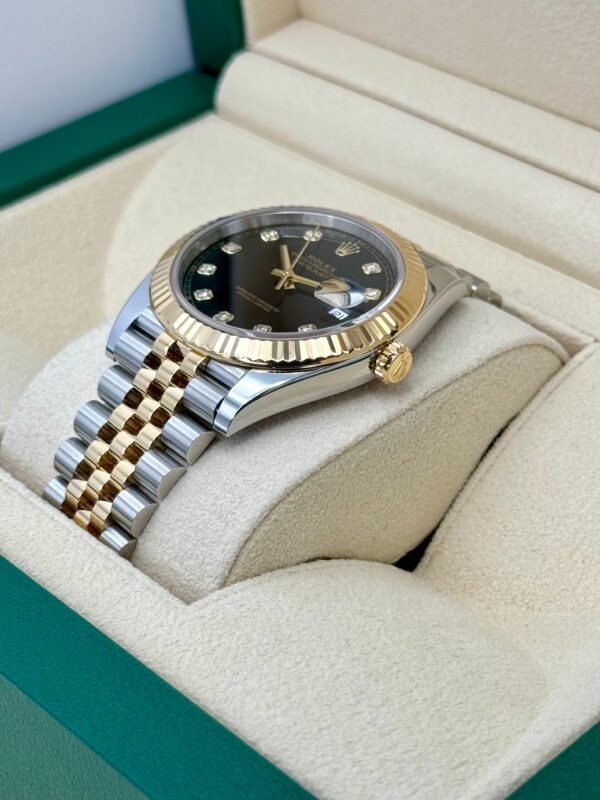 Rolex Datejust 41mm 126333 Two-Tone Jubilee Black Diamond Dial - Image 3