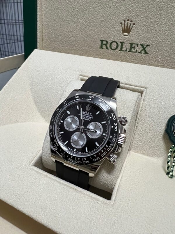 2024 ROLEX DAYTONA COSMOGRAPH WHITE GOLD BLACK DIAL 40MM 126519LN - Image 2