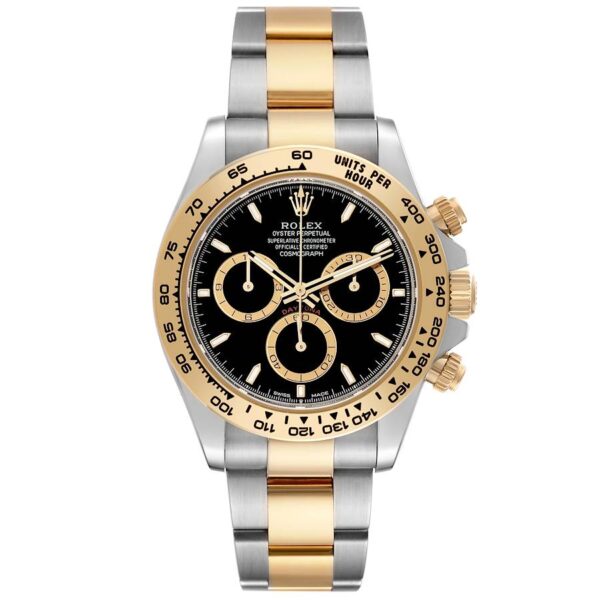 Rolex Daytona Steel Yellow Gold Black Dial Mens Watch 126503