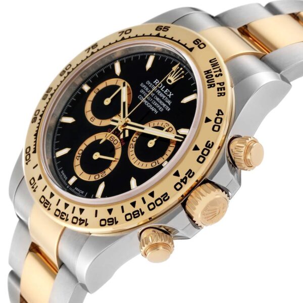 Rolex Daytona Steel Yellow Gold Black Dial Mens Watch 126503 - Image 4