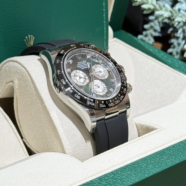 Rolex Replica Watches Daytona Mother Of Pearl And Moissanite Diamonds Dial 40mm - Image 3