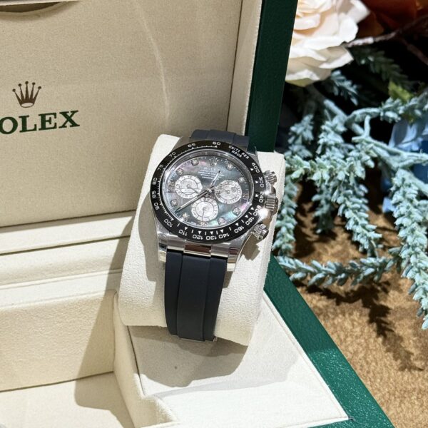 Rolex Replica Watches Daytona Mother Of Pearl And Moissanite Diamonds Dial 40mm - Image 2