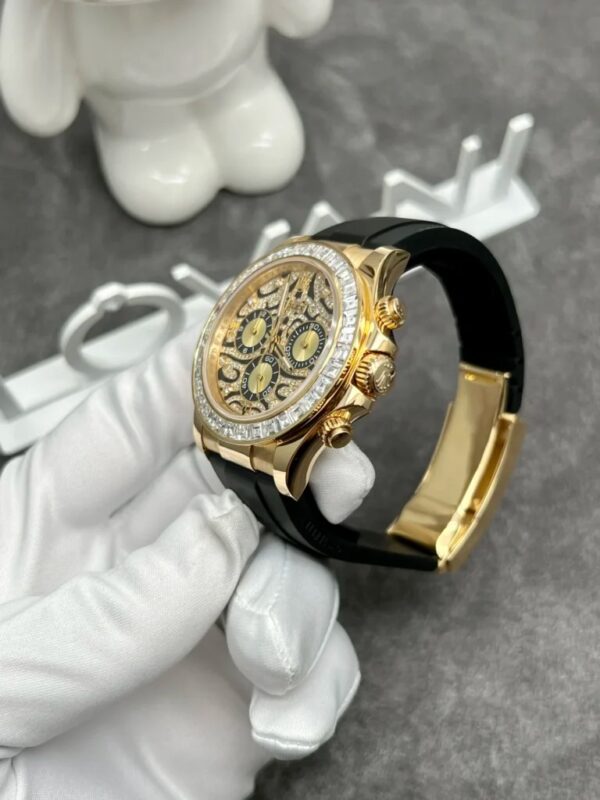 Rolex Solid Gold Plated with Diamonds Daytona 116588TBR Eye Of Tiger 40mm - Image 4