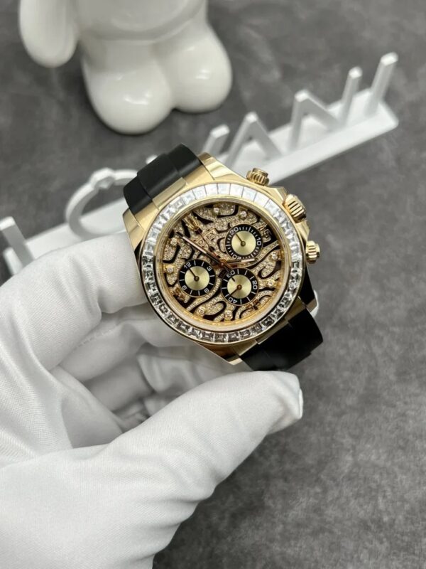 Rolex Solid Gold Plated with Diamonds Daytona 116588TBR Eye Of Tiger 40mm - Image 2