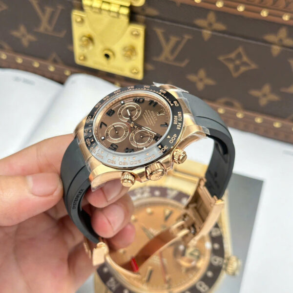 Rolex Daytona 116515LN Chocolate Dial Oysterflex Strap Clean Factory 40mm - Image 6