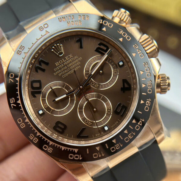 Rolex Daytona 116515LN Chocolate Dial Oysterflex Strap Clean Factory 40mm - Image 3