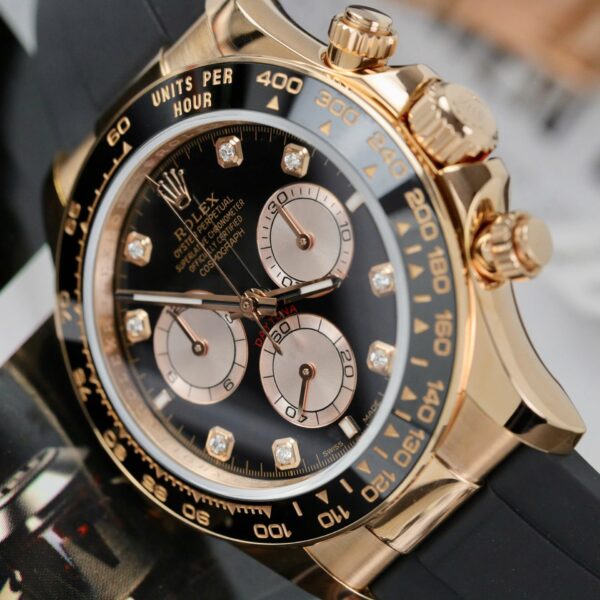 Rolex Daytona 126515 Dial Black Custom Gold Wrapped 40mm - Image 3