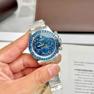 Rolex Daytona Arolla Challenge Blue Luxury Imitation Watches Dial Skeleton 40mm