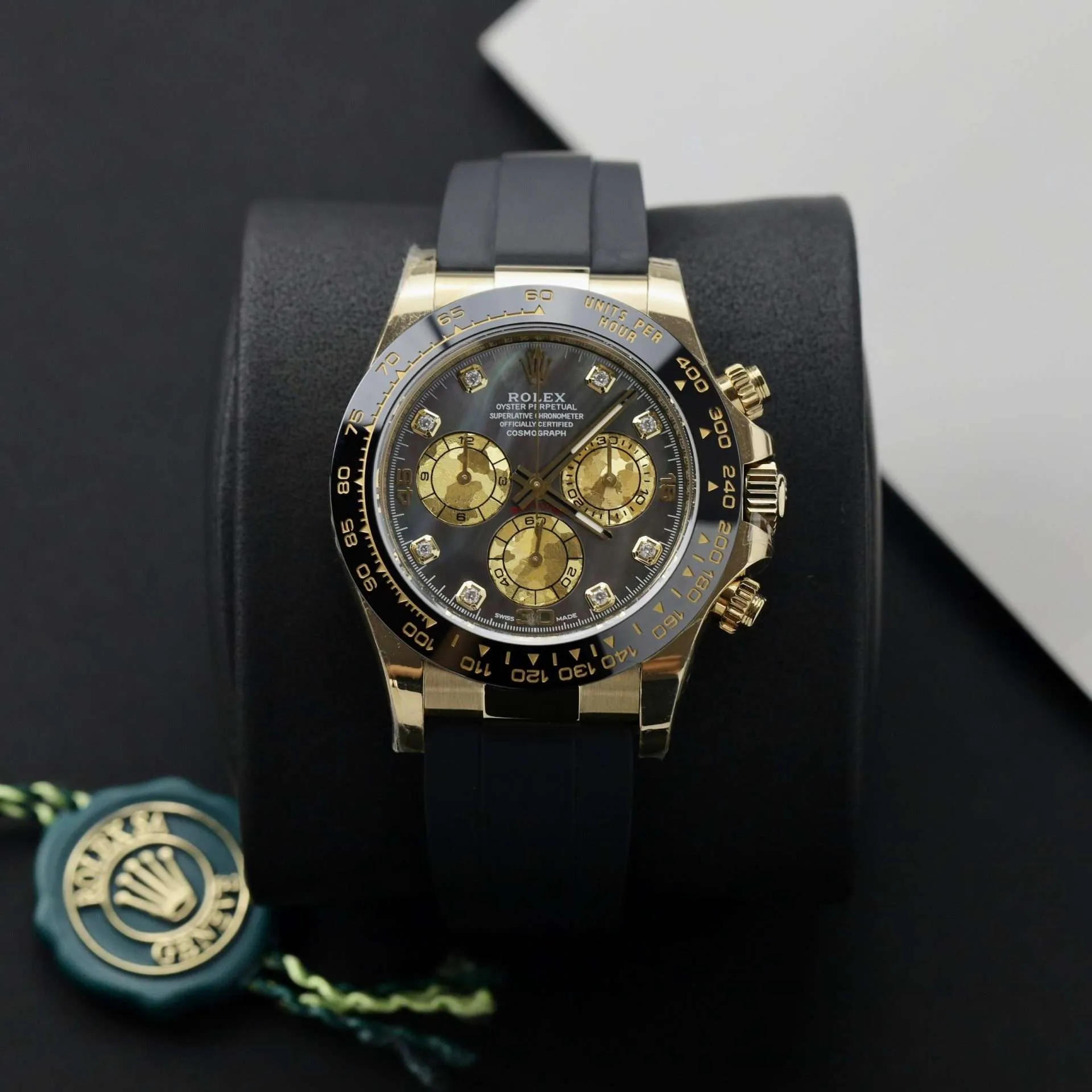 Rolex Replica 1:1 Watch Daytona Purple Mother-of-Pearl Dial Moissanite Diamond BT Factory 40mm
