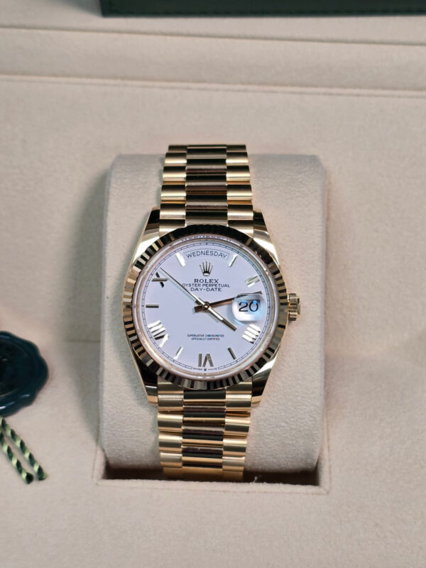 Rolex Day-date 36mm White Dial Roman Numbers President Bracelet - Swiss Super clone