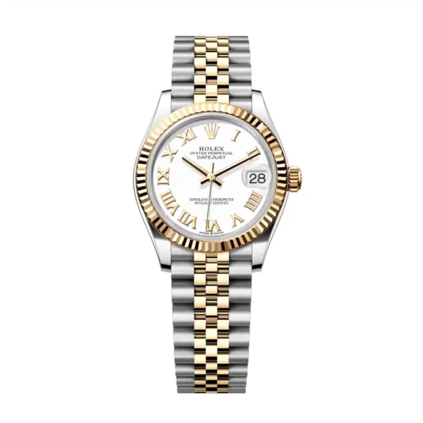 Rolex Datejust 31mm 278273-0002 White Dial Stainless Steel and Yellow Gold Jubilee Watch