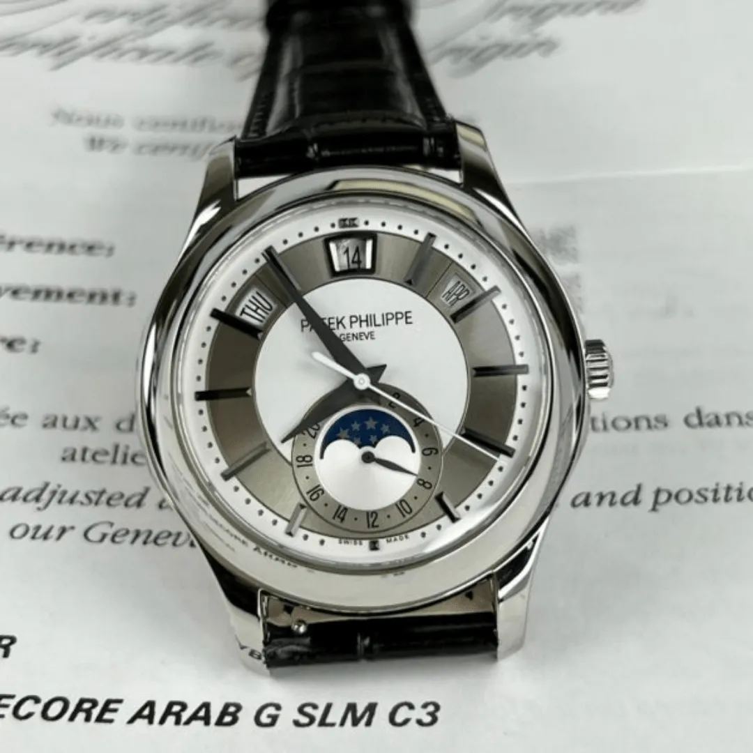 Patek Philippe Complications 5205 Best Replica Watch Gray Dial KM Factory 40mm