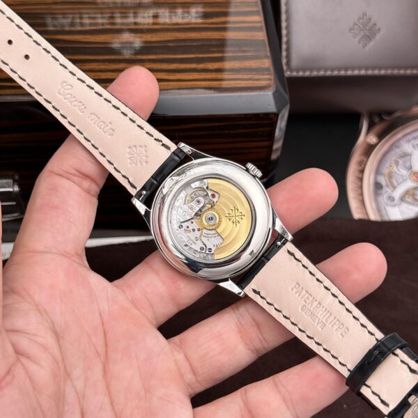 Patek Philippe Complications 5396G White Dial Leather Strap - Image 4